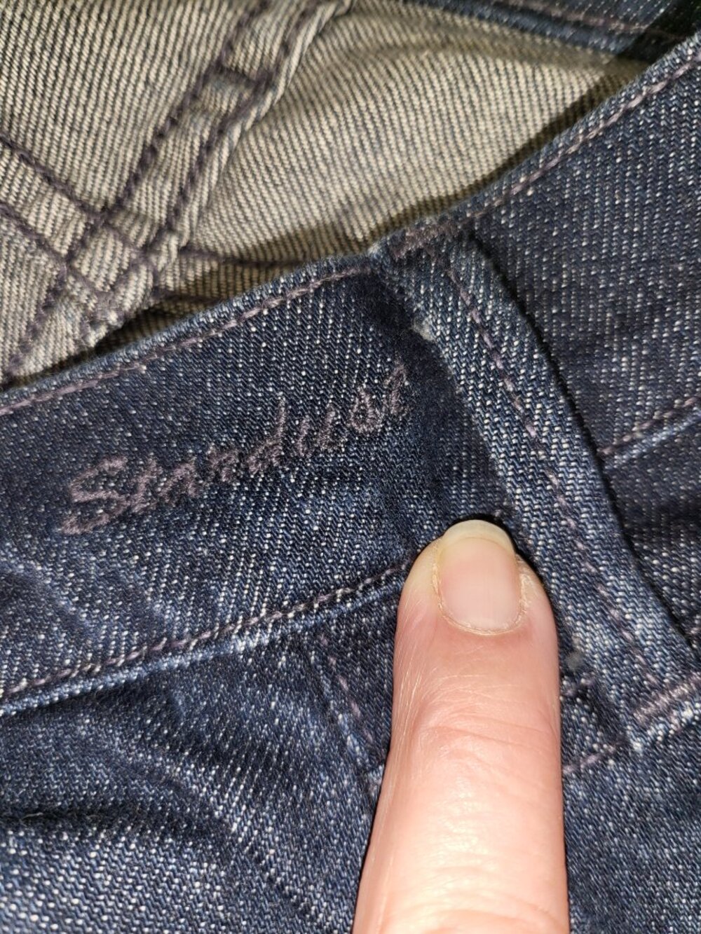 Goldsign Blue Wide Leg Trouser Jeans Women's Size 30 Made in USA Premium Denim - Picture 10 of 10